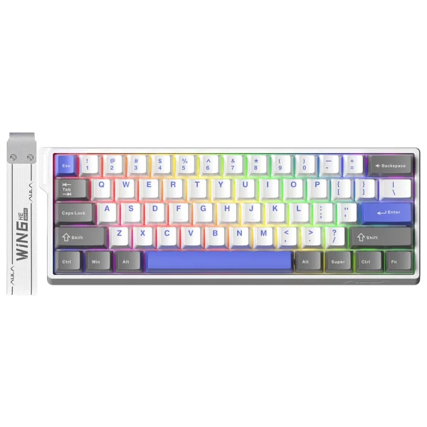 Aula Wın60 He Max RGB %65 Tkl Graywood Magnetic Switch Kablolu Mekanik Oyuncu Klavyesi - Görsel 10