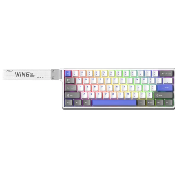 Aula Wın60 He Max RGB %65 Tkl Graywood Magnetic Switch Kablolu Mekanik Oyuncu Klavyesi - Görsel 4