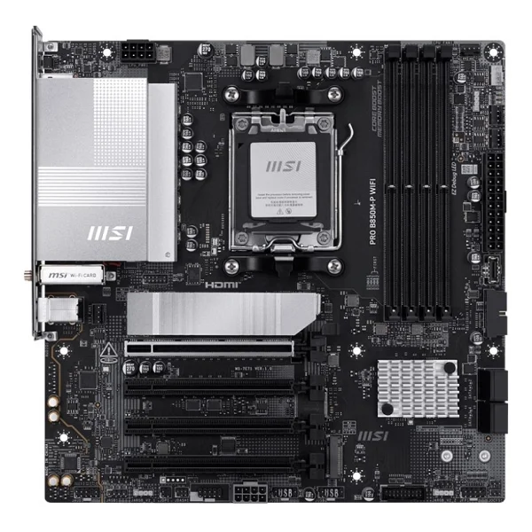 Msı Pro B850m-P Wi-Fi AMD Am5 DDR5 Micro Atx Anakart - Görsel 2