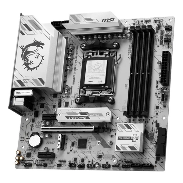 Msı B850m Gaming Plus Wıfı6e AMD Am5 DDR5 Micro Atx Anakart - Görsel 3