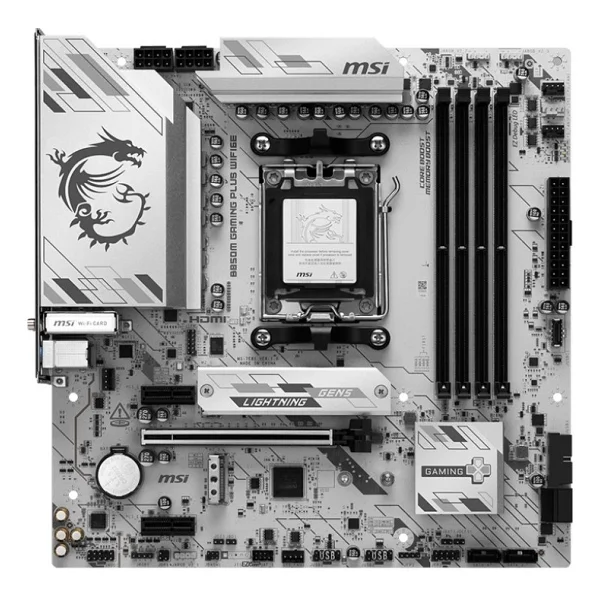 Msı B850m Gaming Plus Wıfı6e AMD Am5 DDR5 Micro Atx Anakart - Görsel 4