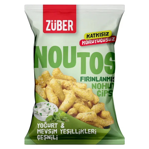 Züber Noutos Yoğurt Ve Mevsim Yeşillikleri Nohut Cipsi 55 Gr - Görsel 5