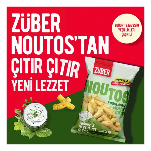 Züber Noutos Yoğurt Ve Mevsim Yeşillikleri Nohut Cipsi 55 Gr - Görsel 4