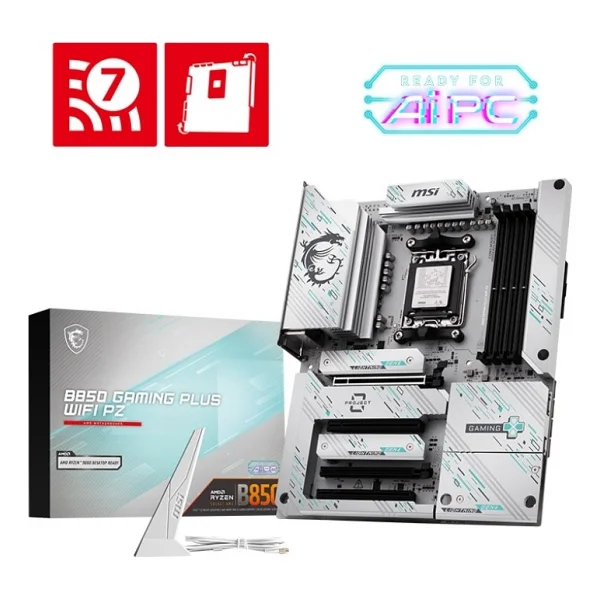 Msı B850 Gaming Plus Wi-Fi Pz AMD Am5 DDR5 Atx Anakart - Görsel 6