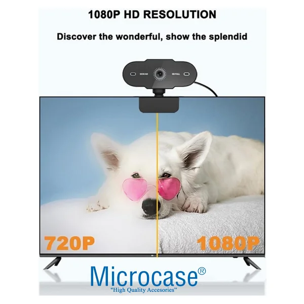 Microcase Al5149 Full HD Mikrofonlu Webcam - Görsel 10