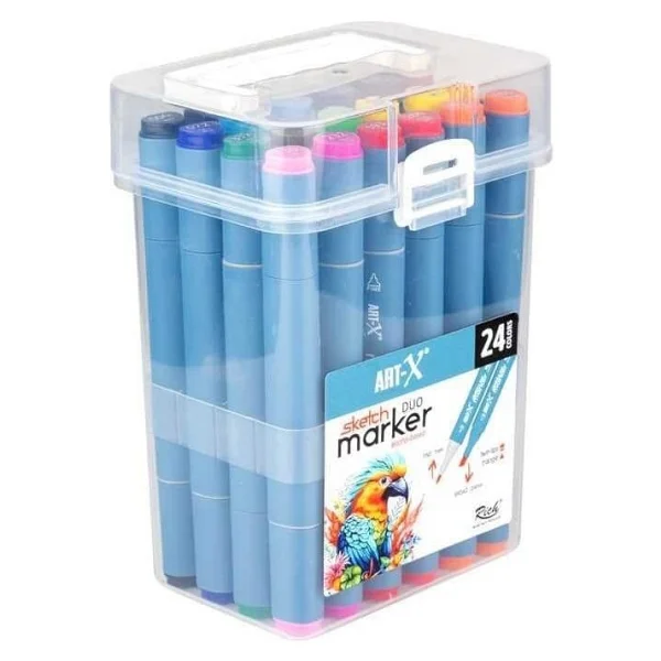 Art-X Sketch Duo 18047 24'lü Çift Taraflı Marker Kalem Seti - Görsel 2