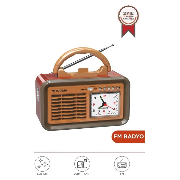 Torima D60 Bluetooth Nostaljik Radyo - Görsel 10