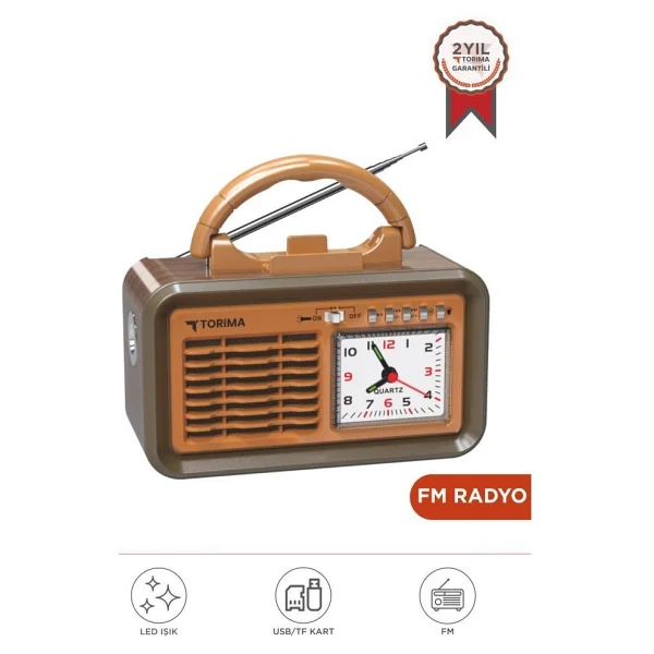 Torima D60 Bluetooth Nostaljik Radyo - Görsel 9