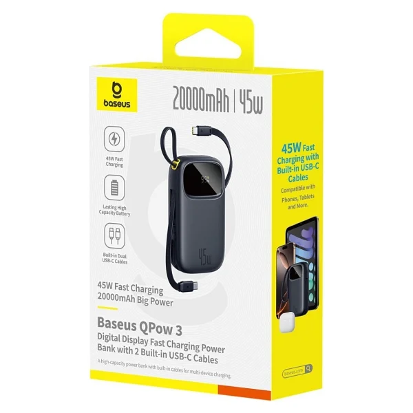 Baseus Enerfill Fc31 20000 mAh Hızlı Şarj Powerbank - Görsel 4