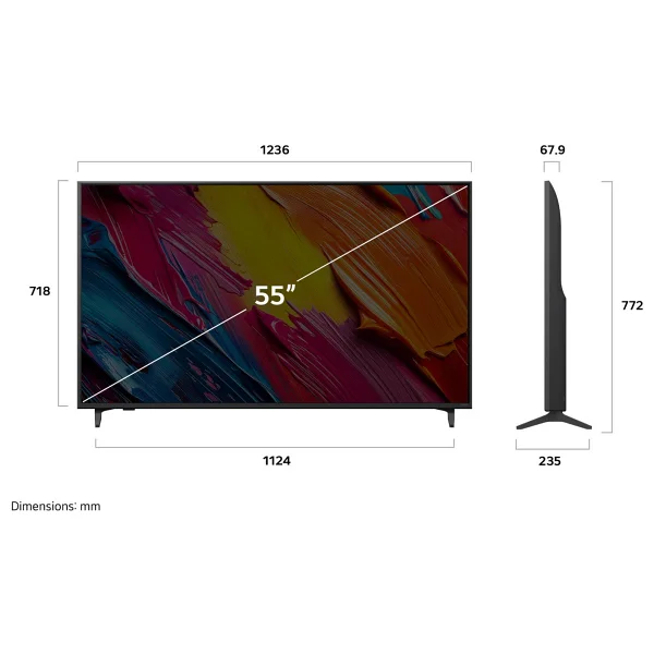 Lg 55qned70a6a 4K Ultra HD 55" 140 Ekran Uydu Alıcılı Webos Smart Qned TV - Görsel 4