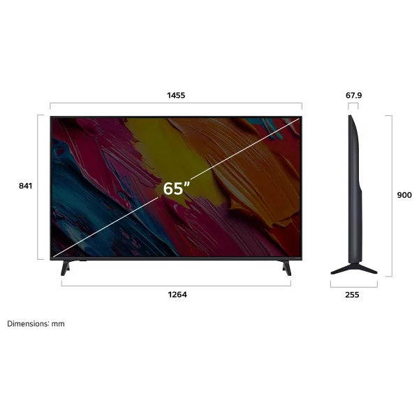 Lg 65qned70a6a 4K Ultra HD 65" 165 Ekran Uydu Alıcılı Webos Smart Qned TV - Görsel 4