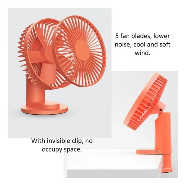 Xiaomi Vh Fan Masaüstü Taşınabilir Şarjlı Fan Vantilatör - Görsel 4