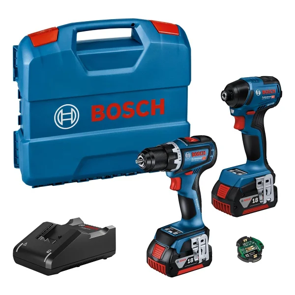 Bosch 06019l6023 Gsr 18v-90c + Gdr 18v-220c Çift Akülü 4 Ah Kombo Set - Görsel 6