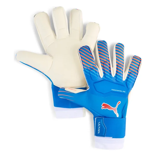 Puma Ultra Ultimate Hybrid Kaleci Eldiveni Çocuk 10, Ultra Blue Glowing Red - Görsel 4