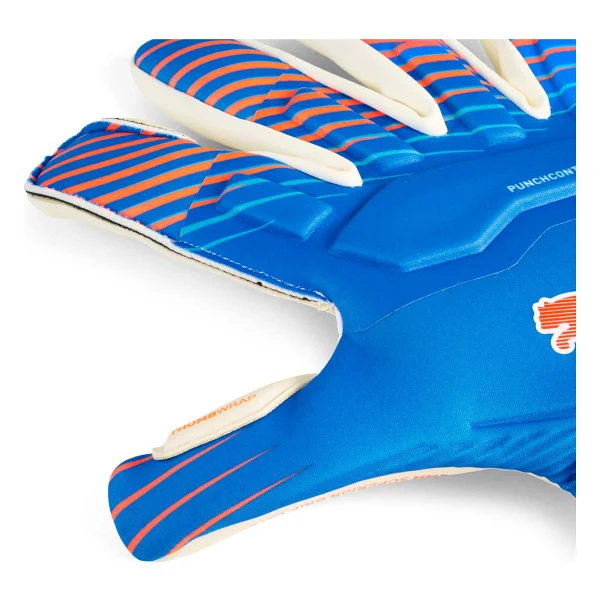 Puma Ultra Ultimate Hybrid Kaleci Eldiveni Çocuk 10, Ultra Blue Glowing Red - Görsel 6