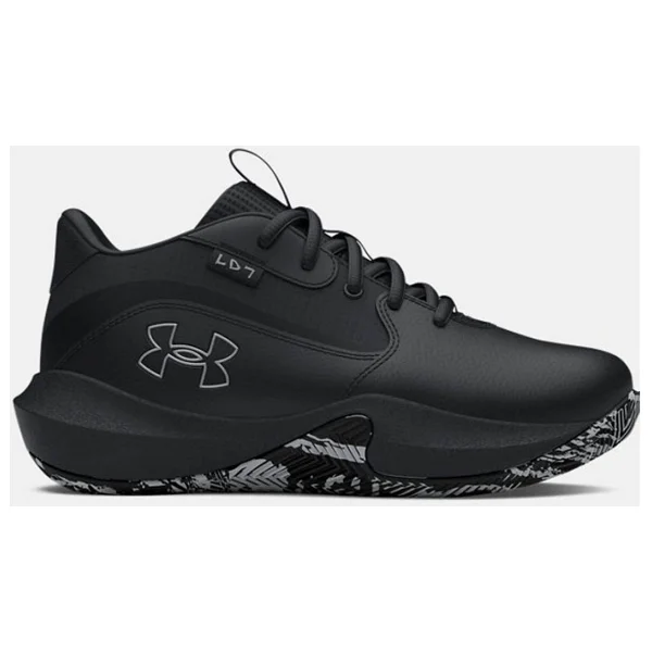 Under Armour Lockdown 7 Ps 3028514-004 Siyah-Gri Çocuk Basketbol Ayakkabısı - Görsel 7