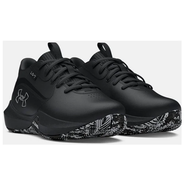 Under Armour Lockdown 7 Ps 3028514-004 Siyah-Gri Çocuk Basketbol Ayakkabısı - Görsel 3