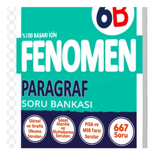 Fenomen Okul Yayınları 6. Sınıf Paragraf B Soru Bankası - Görsel 2