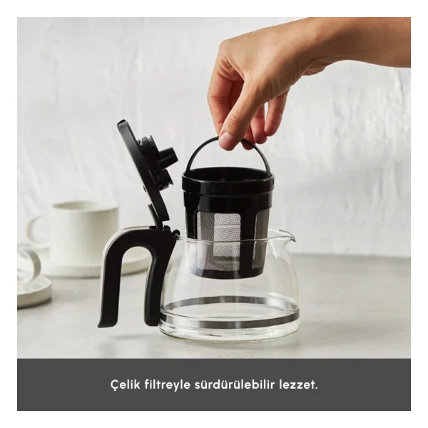Karaca Just Coffee Aroma 2in1 Inox Çay Ve Filtre Kahve Makinesi - Görsel 9