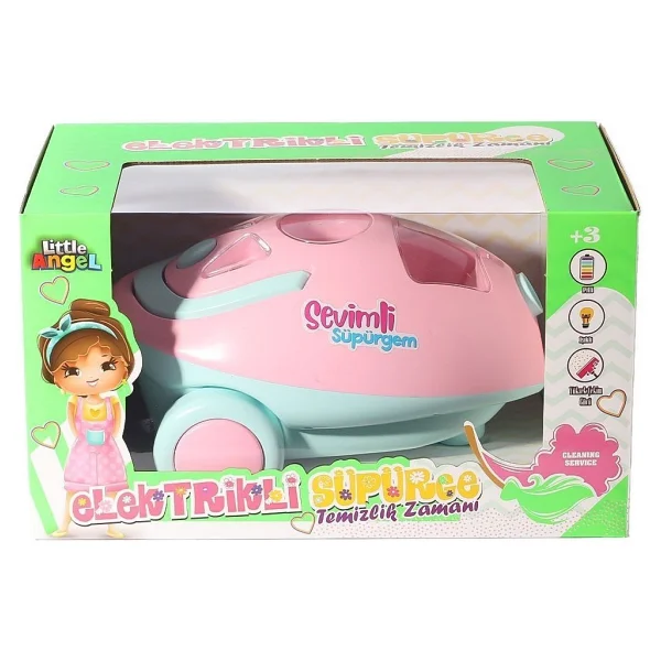 Oydaş Kutulu Pilli Neşeli Süpürge Büyük Boy - Pembe - Görsel 2