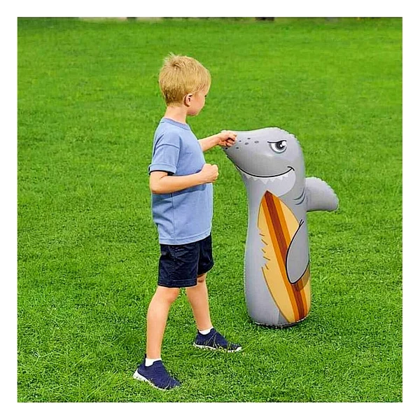 Bestway 52152 Bop Bags Köpek Balığı Desenli Hacıyatmaz 89 Cm Sulu Hacı Yatmaz - Görsel 2
