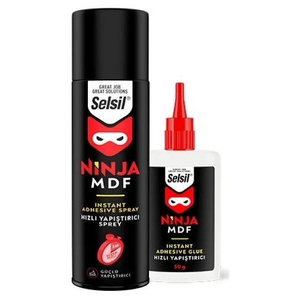 Selsil Ninja Mdf Hızlı Yapıştırıcı 400 Ml + 100 Gr - Görsel 2