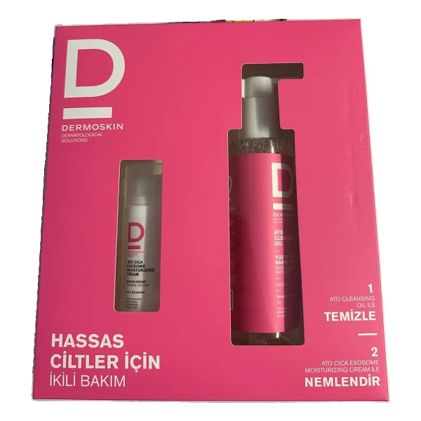 Dermoskin Ato Cleansing Oil 200 Ml + Cica Exosome Moisturizing Cream 33 Ml - Görsel 2