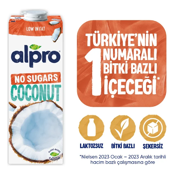 Alpro Şekersiz Hindistan Cevizi Sütü 1 Lt - Görsel 8