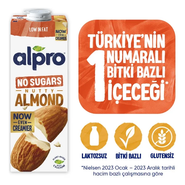 Alpro Şekersiz Süt 1 Lt - Görsel 10