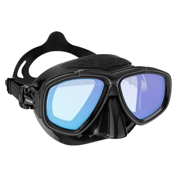 Cressi Prisma Dalış Maskesi BLACK - YELLOW/BLUE LENS - Görsel 6