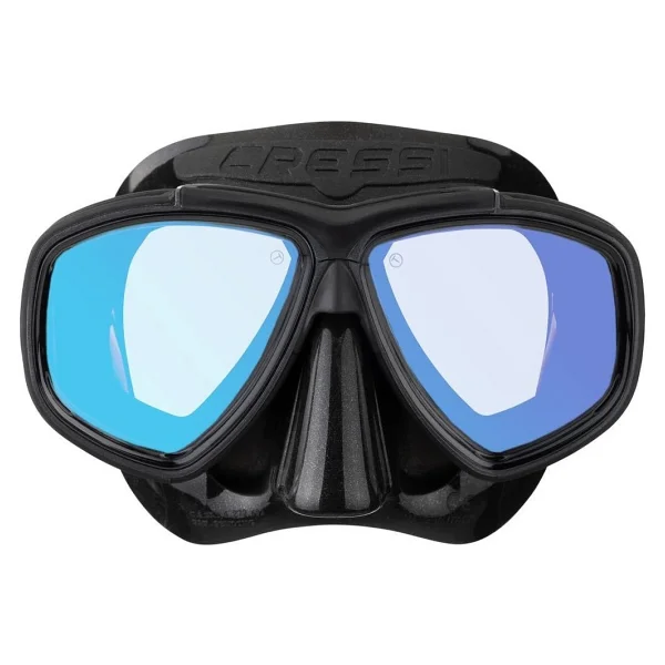 Cressi Prisma Dalış Maskesi BLACK - YELLOW/BLUE LENS - Görsel 2