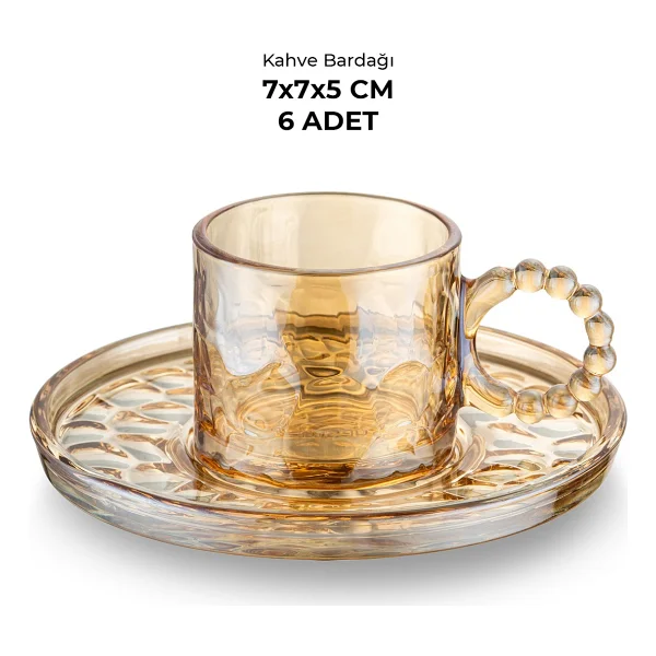Emsan Çifte Kavrulmuş 100 Ml 6'lı Kahve Fincan Takımı - Görsel 7