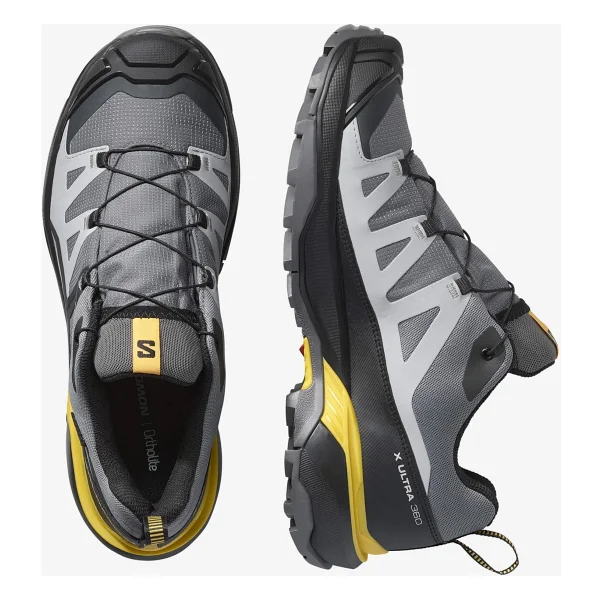 Salomon X Ultra 360 Gore-Tex L47740300 Gri-Sarı Erkek Outdoor Ayakkabı - Görsel 4