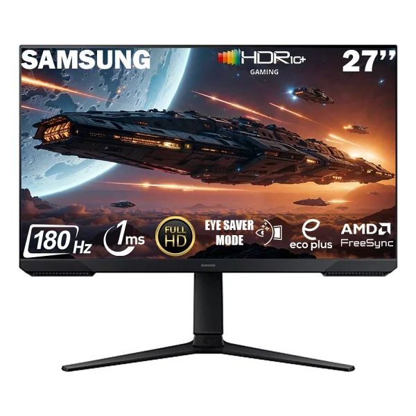 Samsung Odyssey G3 Ls27dg302euxuf 27" 1 Ms Full HD Pivot 180 Hz Oyuncu Monitörü - Görsel 6