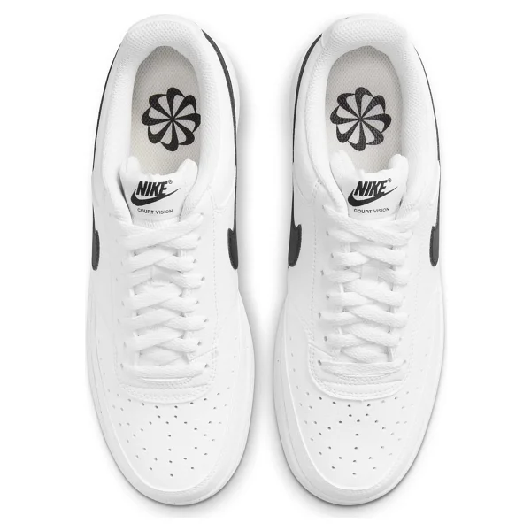 Nike Court Vision Low Next Nature Dh2987-101 Beyaz-Siyah Erkek Spor Ayakkabı - Görsel 3