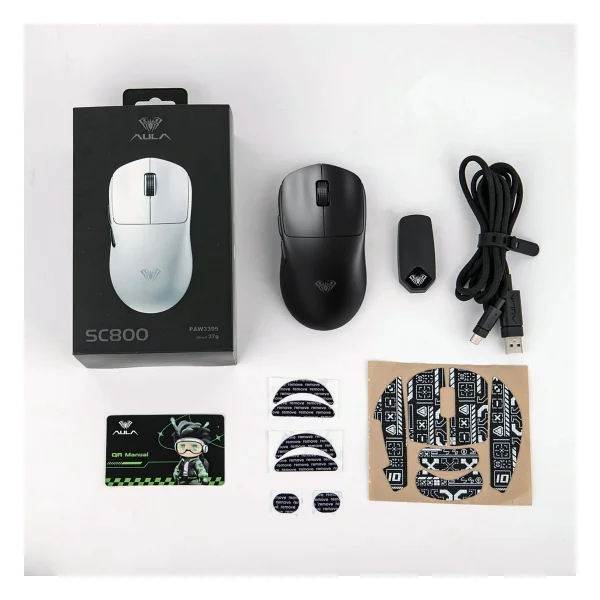 Aula Sc800 Lightweight Optik Kablolu/Kablosuz Oyuncu Mouse - Görsel 8