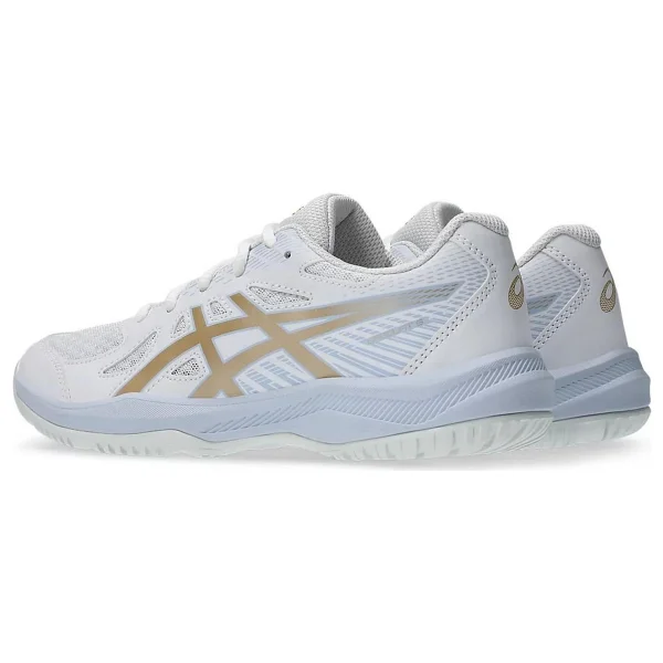 Asics Upcourt 6 Gs 1074a045-103 Beyaz-Sarı Çocuk Voleybol Ayakkabısı - Görsel 3