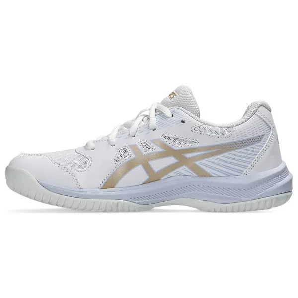 Asics Upcourt 6 Gs 1074a045-103 Beyaz-Sarı Çocuk Voleybol Ayakkabısı - Görsel 4