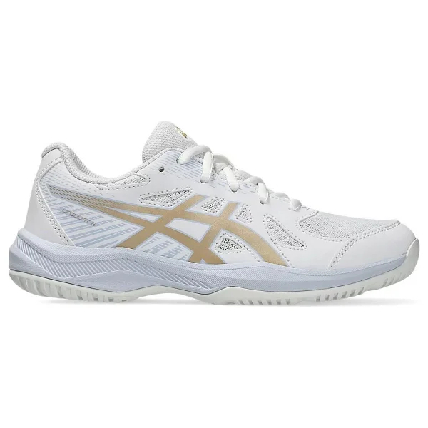 Asics Upcourt 6 Gs 1074a045-103 Beyaz-Sarı Çocuk Voleybol Ayakkabısı - Görsel 8