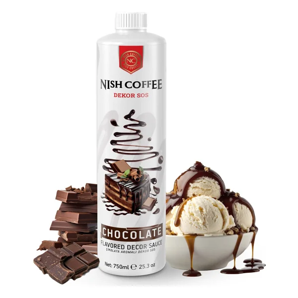 Nish Çikolata Aromalı Dekor Sos 750 Gr - Görsel 7
