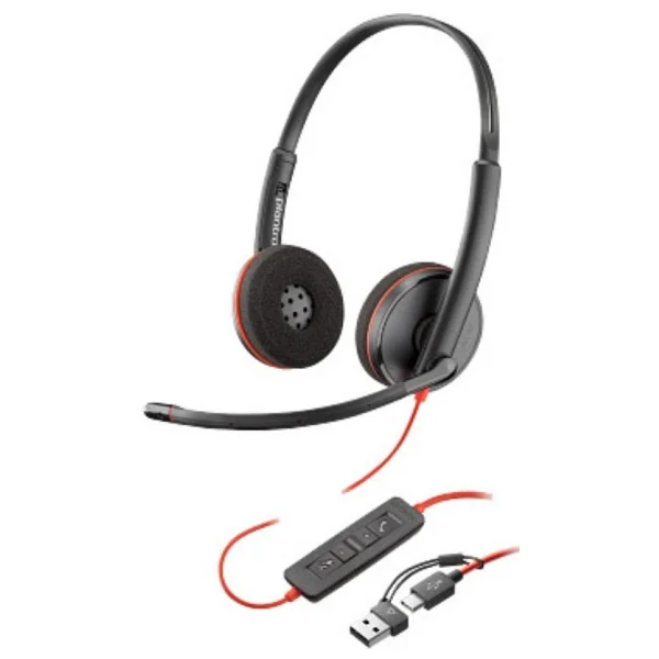 Poly Blackwire 3220 8x228aa USB-C Kablolu Çağrı Merkezi Kulaklığı - Görsel 2