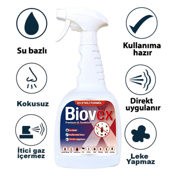 Biovex Premium UL İnsektisit Haşere İlacı 1 lt - Görsel 2