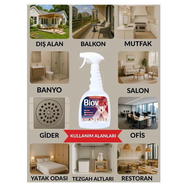 Biovex Premium UL İnsektisit Haşere İlacı 1 lt - Görsel 3