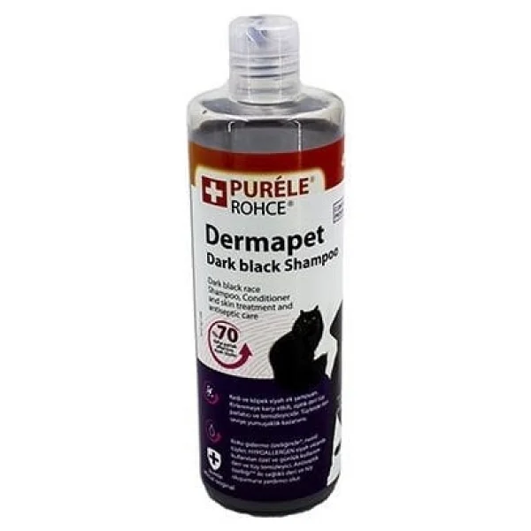 Purele Dermapet Siyah Irk 450 Ml Kremli Kedi Köpek Şampuanı - Görsel 4