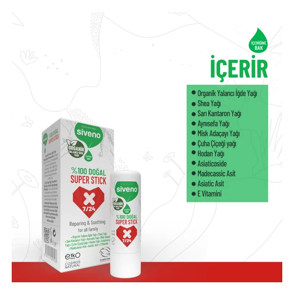 Siveno %100 Doğal Super Stick 6 Gr - Görsel 4