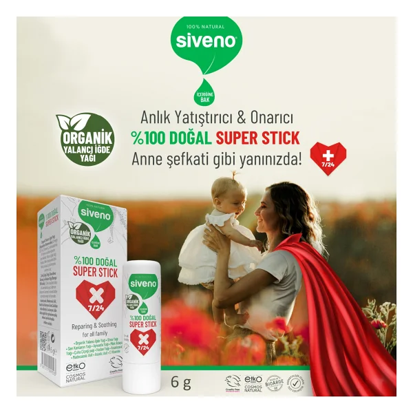 Siveno %100 Doğal Super Stick 6 Gr - Görsel 5