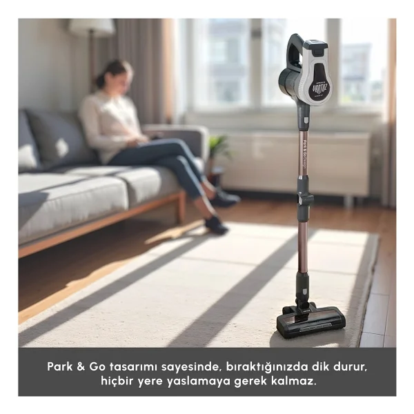 Karaca Vantuz Power Up Max Silver Dikey Süpürge - Görsel 4