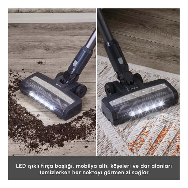 Karaca Vantuz Power Up Max Silver Dikey Süpürge - Görsel 6