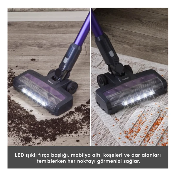 Karaca Vantuz Power Up Max Grape Purple Dikey Süpürge - Görsel 8