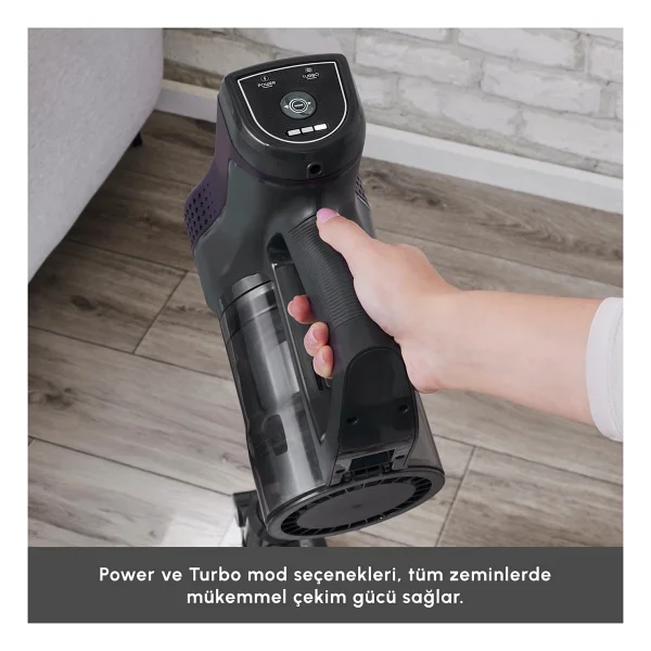 Karaca Vantuz Power Up Max Grape Purple Dikey Süpürge - Görsel 9
